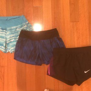 3 Pair, Lot of Nike Dri Fit Running Exercise Short
